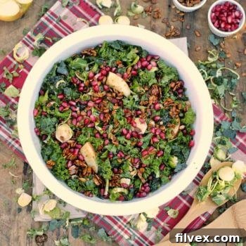 Delicious winter salad ready to be served.