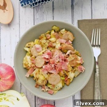 Ready-to-serve Cabbage and Sausage Side Dish