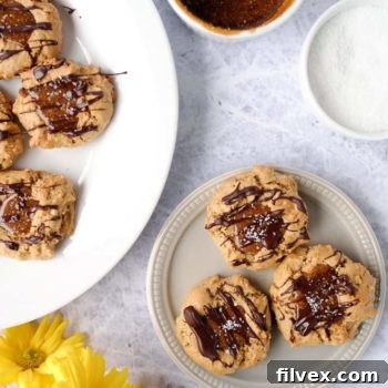 Salted Caramel Thumbprint Cookies