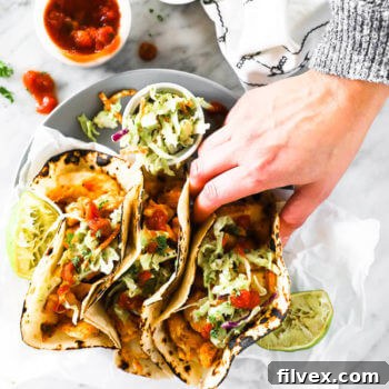 Paleo Fish Tacos with Coleslaw
