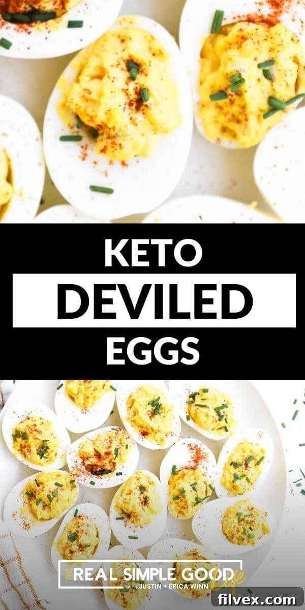 A stunning spread of various keto deviled egg variations, showcasing different garnishes and colors for diverse flavor profiles.