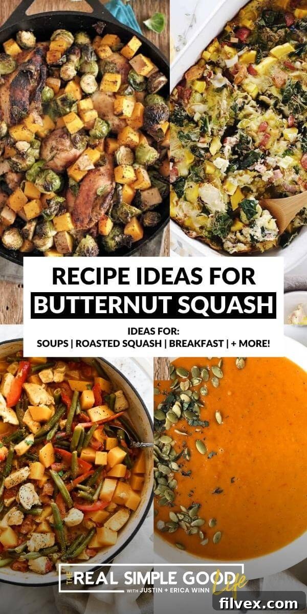 Variety of butternut squash dishes on a rustic table, highlighting diverse recipes.