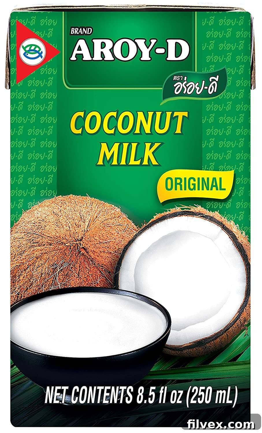 Aroy-D Full Fat Coconut Milk can
