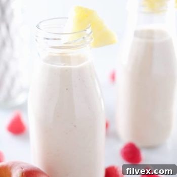 Peach Berry Pina Colada Smoothie