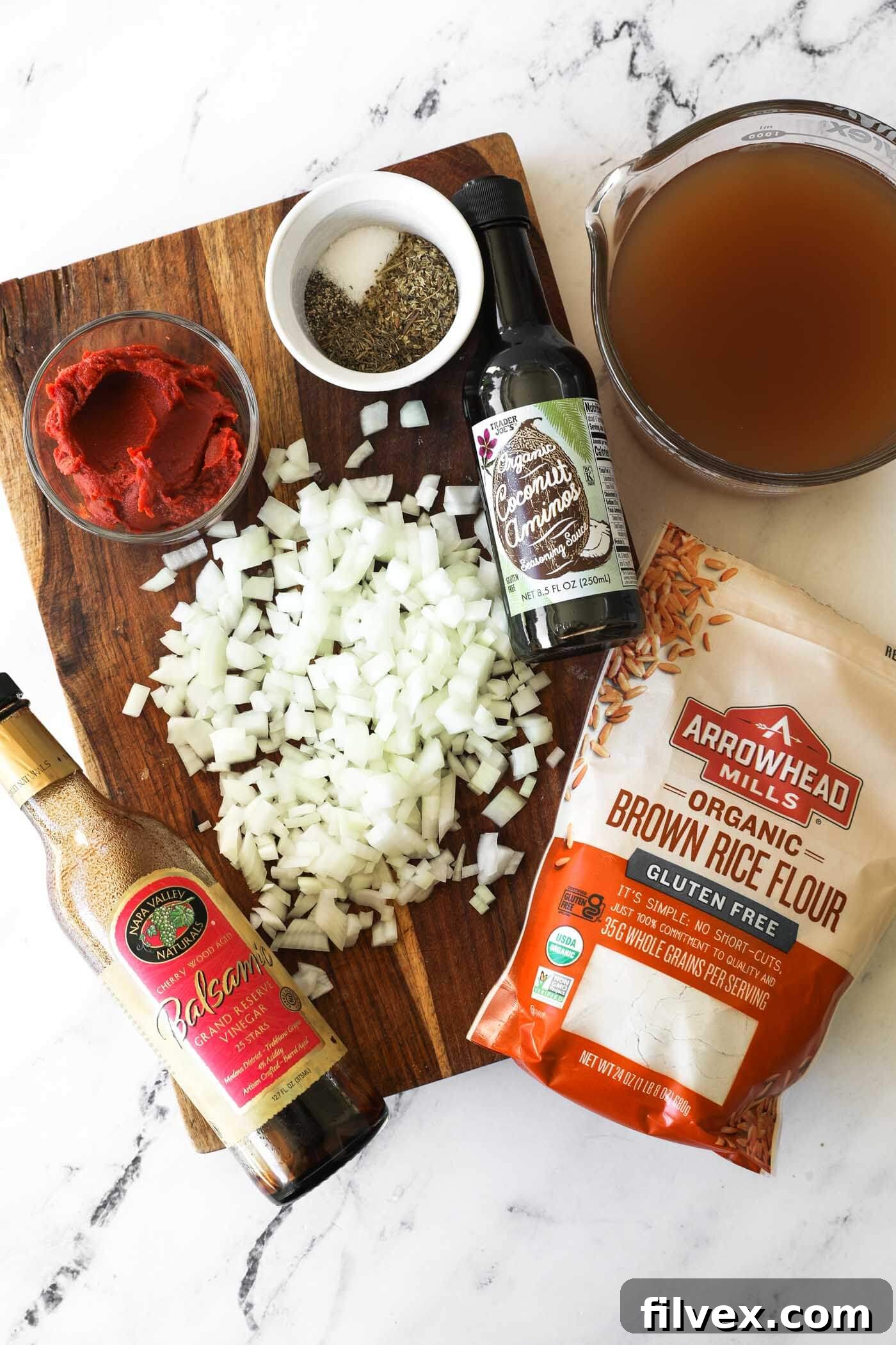 Gathering and prepping all ingredients for the beef stew.