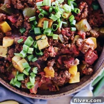 Paleo Squash Chili recipe finished dish