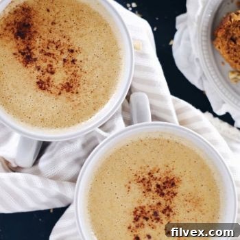 Delicious Caffeine-Free, Dairy-Free, and Refined Sugar-Free Pumpkin Chai Latte
