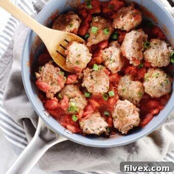 Southwest Turkey Meatballs ready to be served