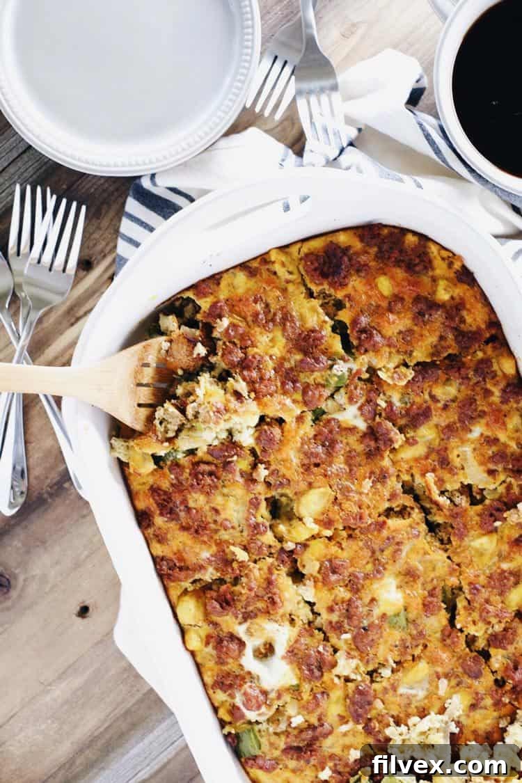 A delicious and easy-to-make Southwest Chorizo Breakfast Casserole, perfect for Paleo and Whole30 diets, ensuring a healthy start to your busy week. This gluten-free and dairy-free breakfast is ideal for meal prepping on Sunday and reheating throughout the week.