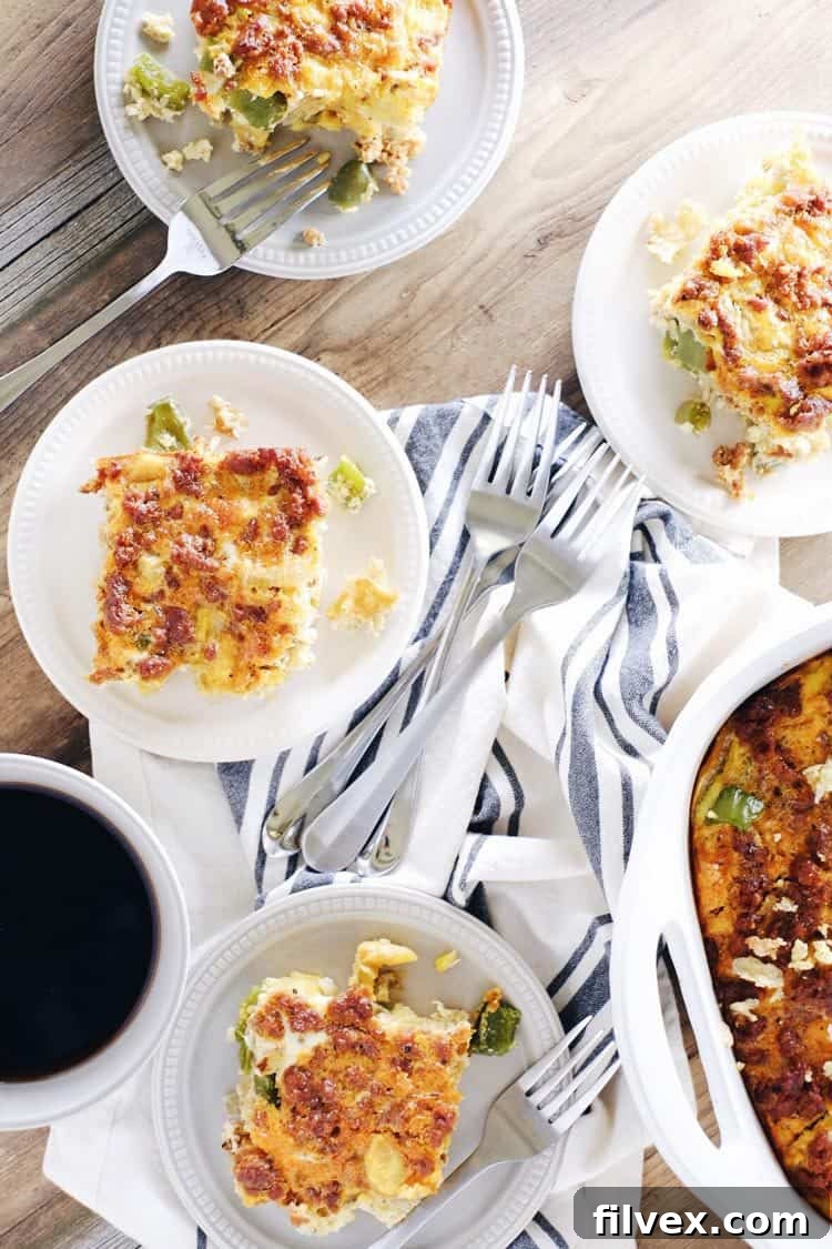 Finish your Southwest Chorizo Breakfast Casserole with fresh avocado slices and a dollop of salsa for a vibrant and delicious Paleo, Whole30, Gluten-Free, and Dairy-Free meal.