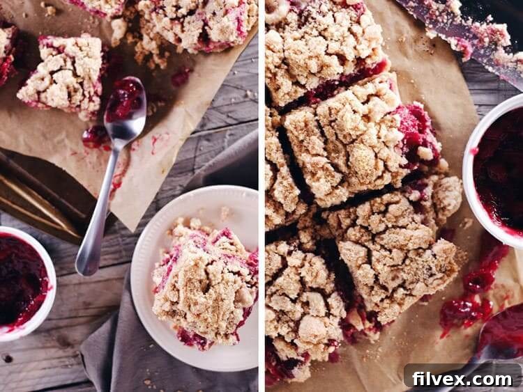 The vibrant color of these cranberry orange crumble bars feels so festive, making them a holiday favorite! Allergy-free and so buttery and delicious! Paleo, Gluten-Free, Dairy-Free + Refined Sugar-Free. | realsimplegood.com