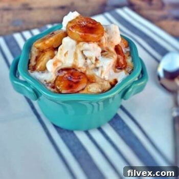 Paleo Bananas Foster Recipe Card Image